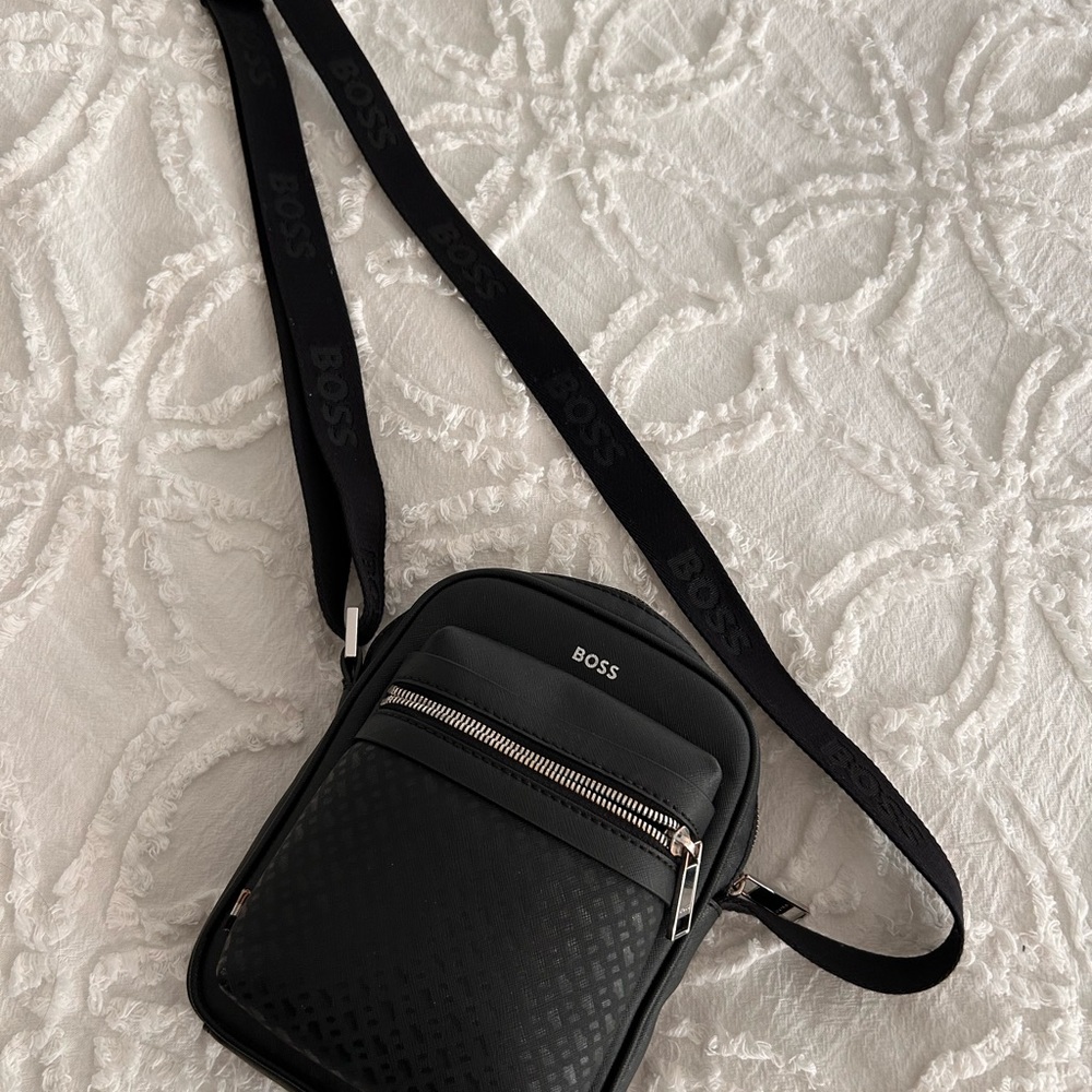 Boss Black Belt Bag for Men